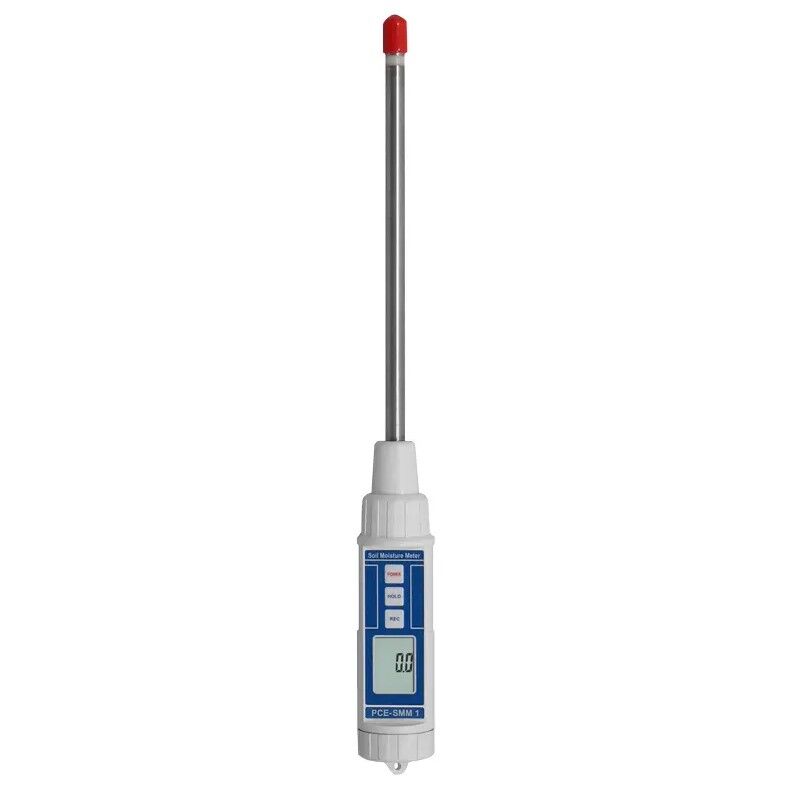 PCE Instruments PCE-SMM 1 Misuratore di umidità, rileva rapidamente l'umidità del terreno con display LCD e sonda resistente all'acqua, facile da usare