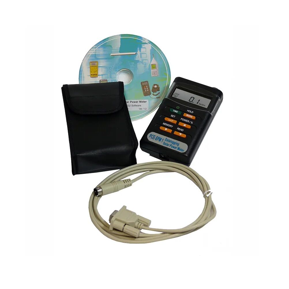 PCE Instruments PCE-SPM 1 Photovoltaic meter with integrated sensor, determines the energy yield of solar systems