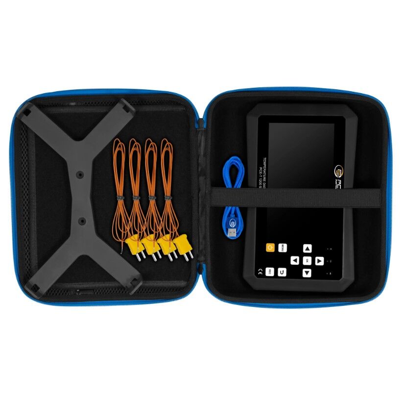 PCE Instruments PCE-T 1220 Datalogger per vari tipi di termocoppie, elevata precisione di misura, range di misura da -200 a 1800°C