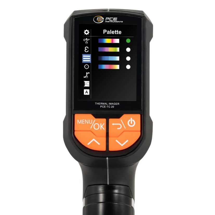 PCE Instruments PCE-TC 20 Termocamera professionale per edilizia e manutenzione con alta sensibilità termica, range di misura da -20 a +400°C