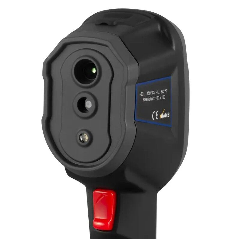 PCE Instruments PCE-TC 30N Termocamera per ricerca e prevenzione di danni a installazioni elettriche, dispositivi elettromeccanici, campo di misura da -20 a 450 °C