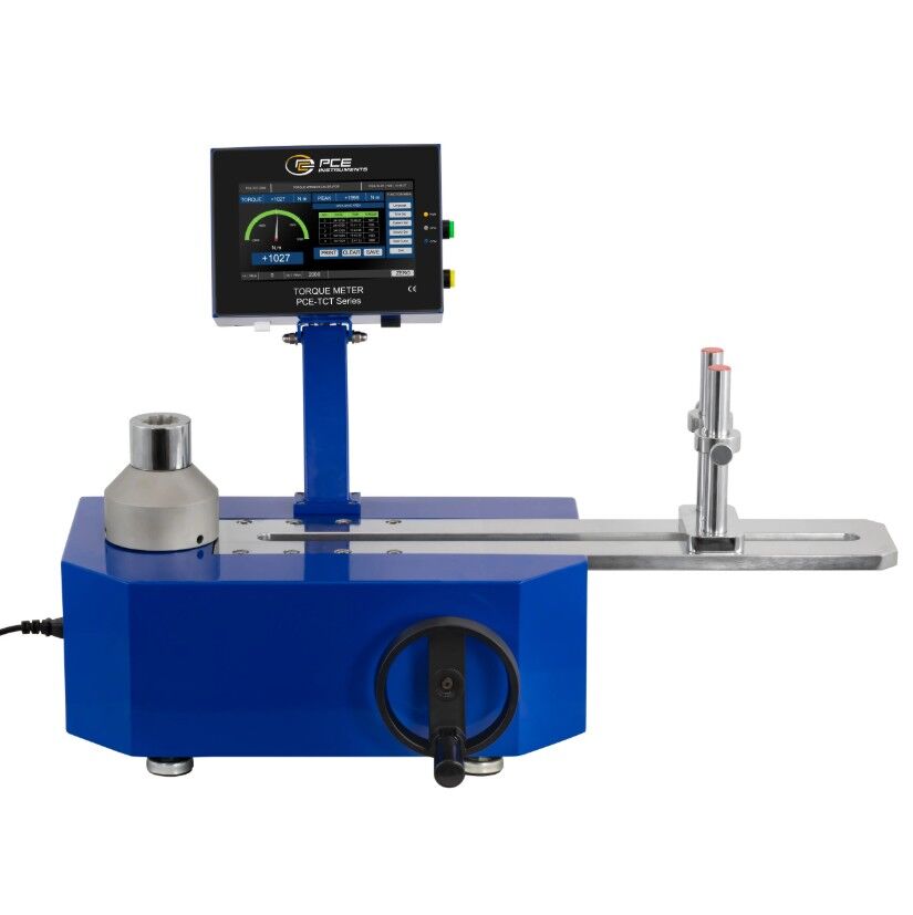 PCE Instruments PCE-TCT 2000 Misuratore di coppia professionale con display 7'', USB/ethernet, adattatore multiuso, registrazione picchi e grafici live per industria e QA