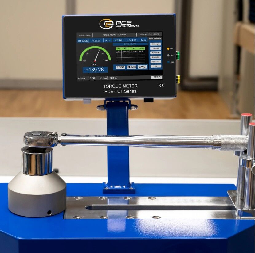 PCE Instruments PCE-TCT 2000 Misuratore di coppia professionale con display 7'', USB/ethernet, adattatore multiuso, registrazione picchi e grafici live per industria e QA
