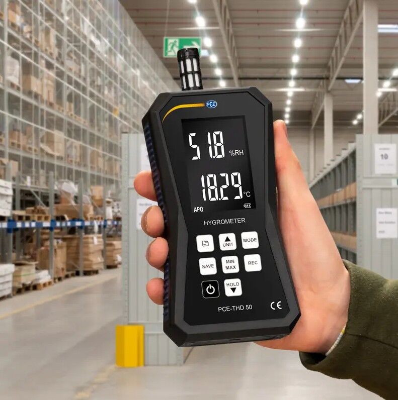 PCE Instruments PCE-THD 50 Registratore di umidità e temperatura con connessione per termocoppia tipo K - Range di misura: -20 / +60 °C