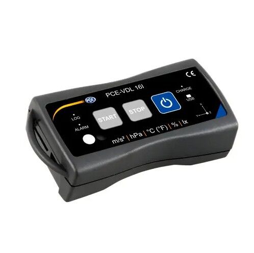 PCE Instruments PCE-VDL 16I Igrometro multifunzione con sensori di temperatura, umidità, pressione e accelerazione – Alta precisione e memoria espandibile