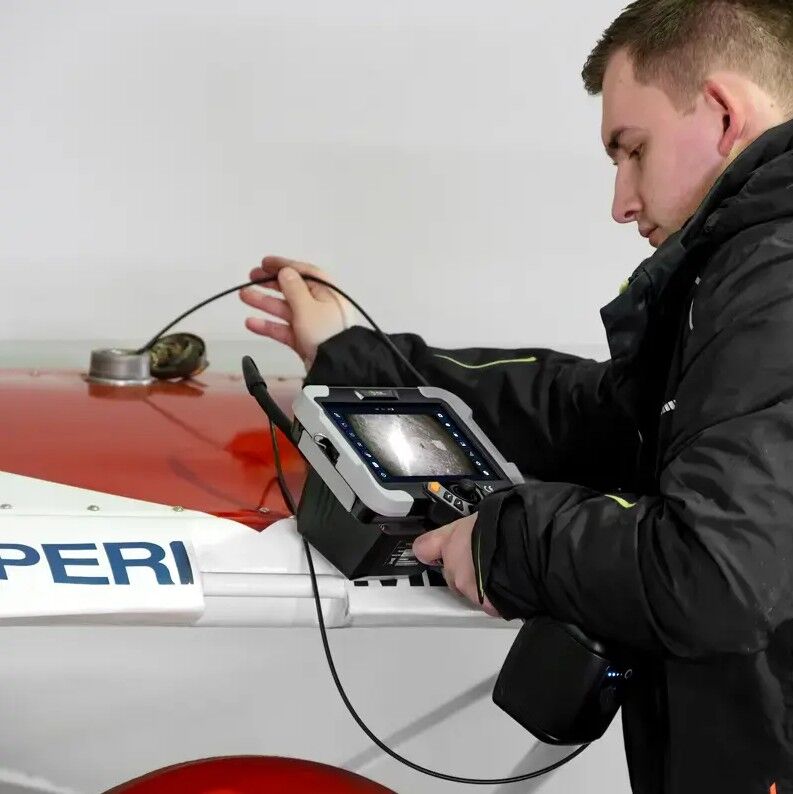 PCE Instruments PCE-VE 1500-22190 Borescope with 4-way head, viewing angle 120°, camera diameter 2.2mm, probe length 1m