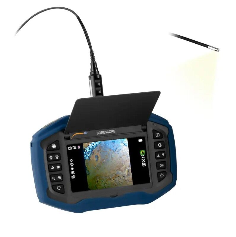 PCE Instruments PCE-VE 270SV Endoscopio a batteria con sonda da 3mm per ispezione di motori e parti di macchine, memoria SD, uscita HDMI e sonda impermeabile