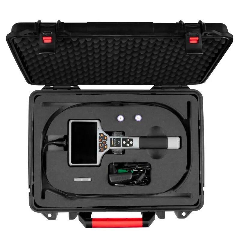 PCE Instruments PCE-VE 400N4 Boroscopio con diametro della sonda di 4mm per l'ispezione di componenti in macchinari o cavità, lunghezza testina 18mm