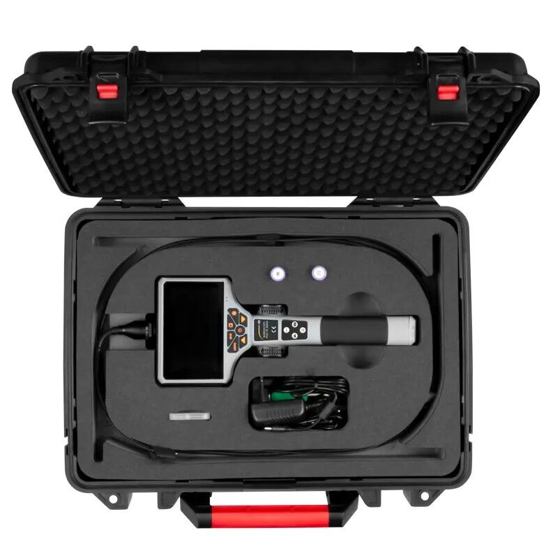 PCE Instruments PCE-VE 800N4 Dispositivo per la manutenzione secondo condizione con sonda 1.5m, testina articolata a 4 direzioni, diametro 2.8mm