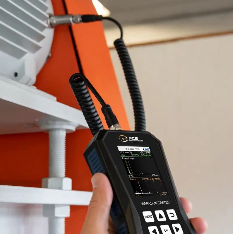 PCE Instruments PCE-VT 3950 Accelerometer for rapid inspection of parts, machines and plants that vibrate, measurement range up to 399.9 m/s²