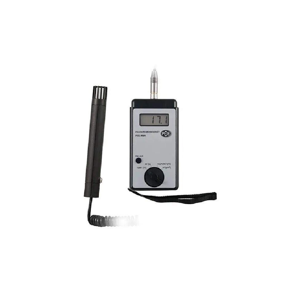 PCE Intruments PCE-WM1 Metric-only measuring instrument used to determine relative humidity (% RH), absolute humidity (g/m³)