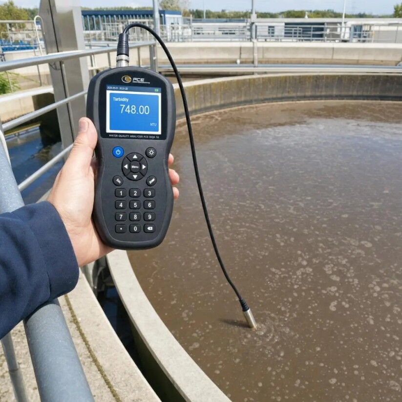 PCE Instruments PCE-WQA 50 Präzises Trübungsmessgerät mit Streulichttechnologie, Schutzart IP67 für das Gehäuse, IP68-Sensor, Messbereich von 0.1 bis 1000 NTU