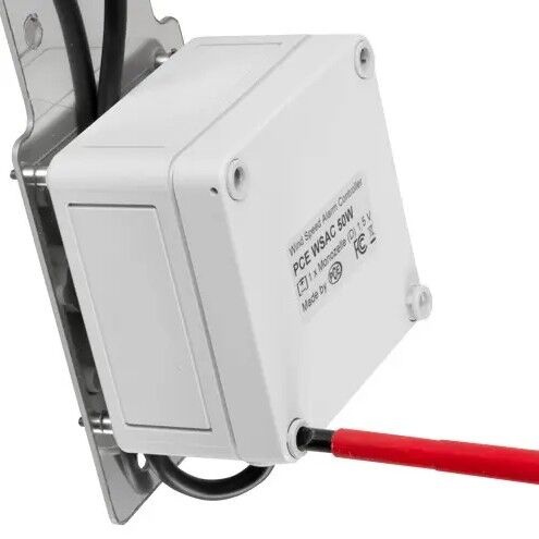 PCE Instruments PCE-WSAC 50W 230 Sensore di vento per il controllo a grandi distanze per gru, tende, lavori edili, trasmissione radio, campo di misura da 4 a 180 km/h