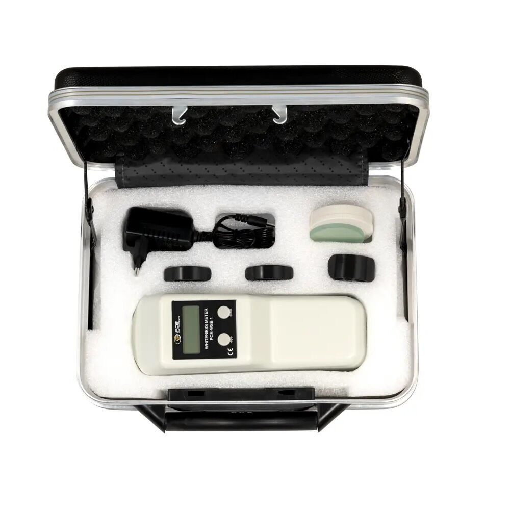 PCE Instruments PCE-WSB 1 digital whiteness meter to measure the whiteness of paper