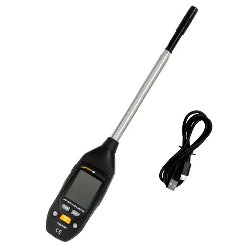 PCE Instruments PCE-423N Misuratore di portata - Termoanemometro con sonda telescopica fino a 426 mm contenuto della spedizione