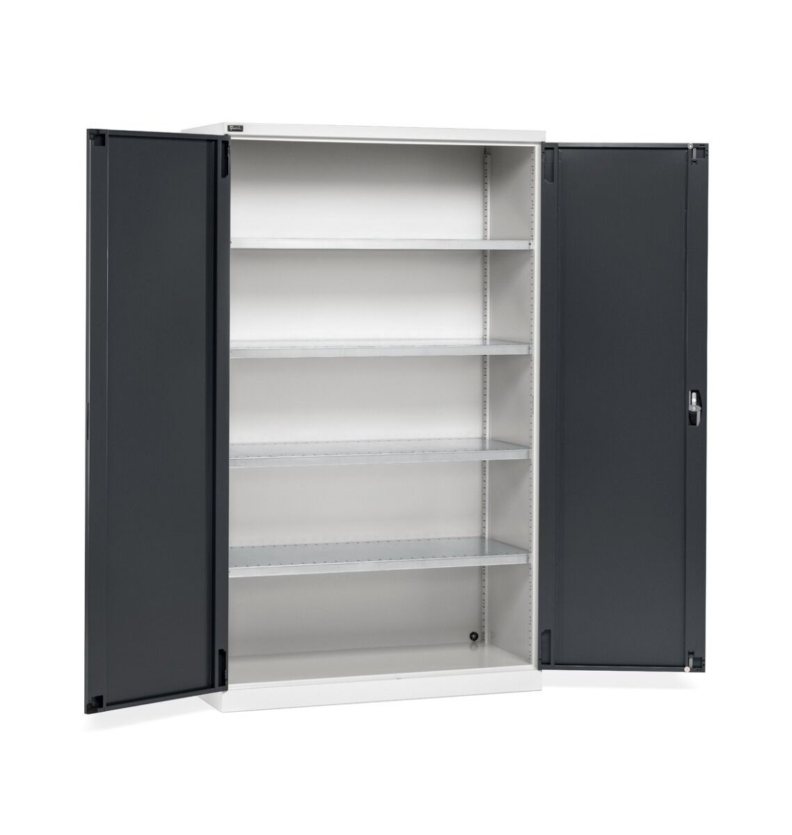 Fami PERFOM17001 Armadio con ante a battente e 4 ripiani per officina, magazzino, laboratorio e ufficio, dimensioni 1193x555x2000mm