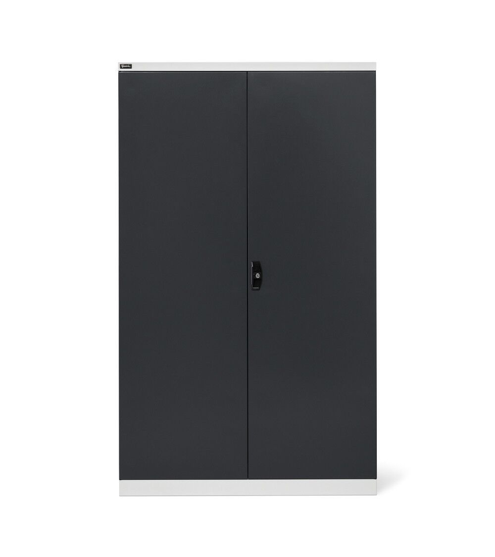 Arredamenti Fami PERFOM17001 Armadio con ante a battente e 4 ripiani per officina, magazzino, laboratorio e ufficio, dimensioni 1193x555x2000mm