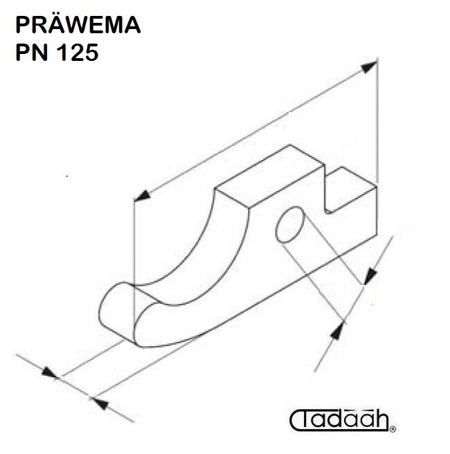 Chuck lever suitable for PRÄWEMA-PN 125