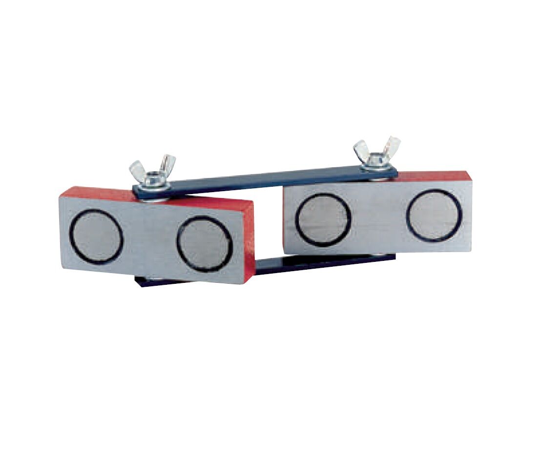 LTF 120.00 Posizionatore magnetico tipo doppio per saldatori, dimensioni singolo magnete 100x40x20mm, forza magnetica 333N