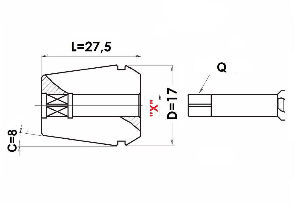 426E PRT TOOLS Collet ER16 rigid tapping