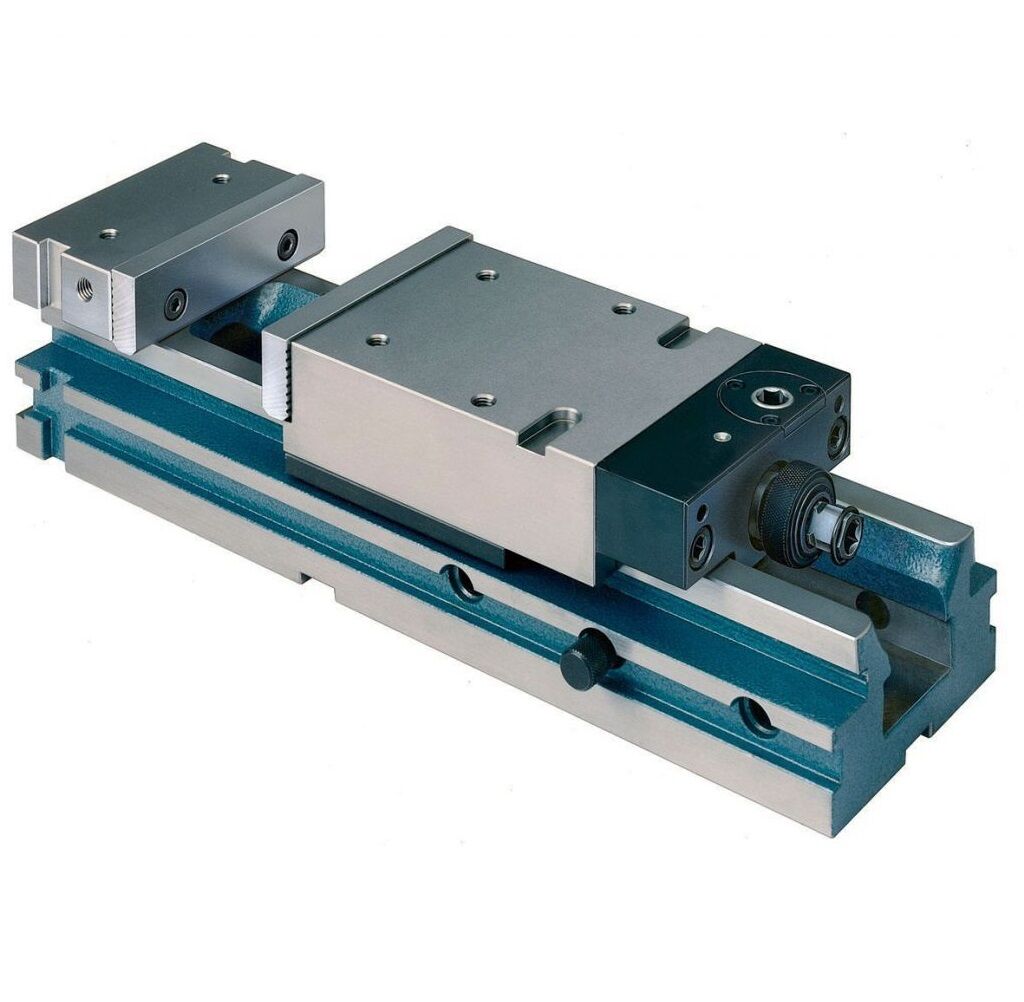 154765 Vice Röhm RBAW with normal SGN jaws - with angle drive, with power transmitter - Jaw width 160mm