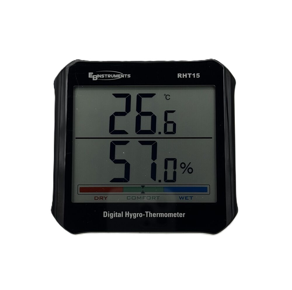 EB Instruments RHT15 Termoigrometro con visualizzazione simultanea per temperature e umidità con sensore interno