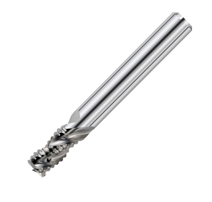 Carmex RMA1010C22ZCA5 3-cutter tungsten carbide bur Ø10 with internal coolant for roughing aluminium alloys, high performance