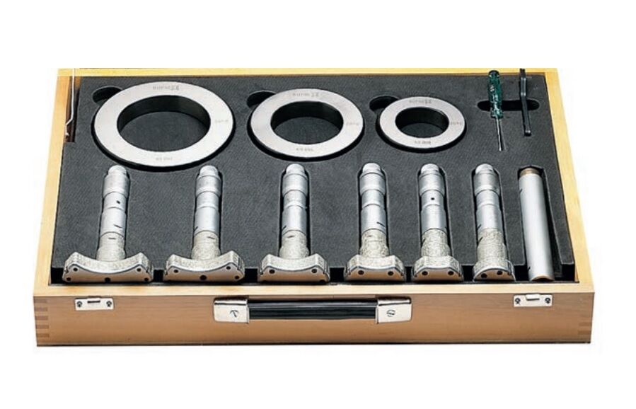 2503395 RUPAC Set di micrometri per interni millesimali a 3 punte Serie MicroMet PLUS, campo di misura 40-100mm