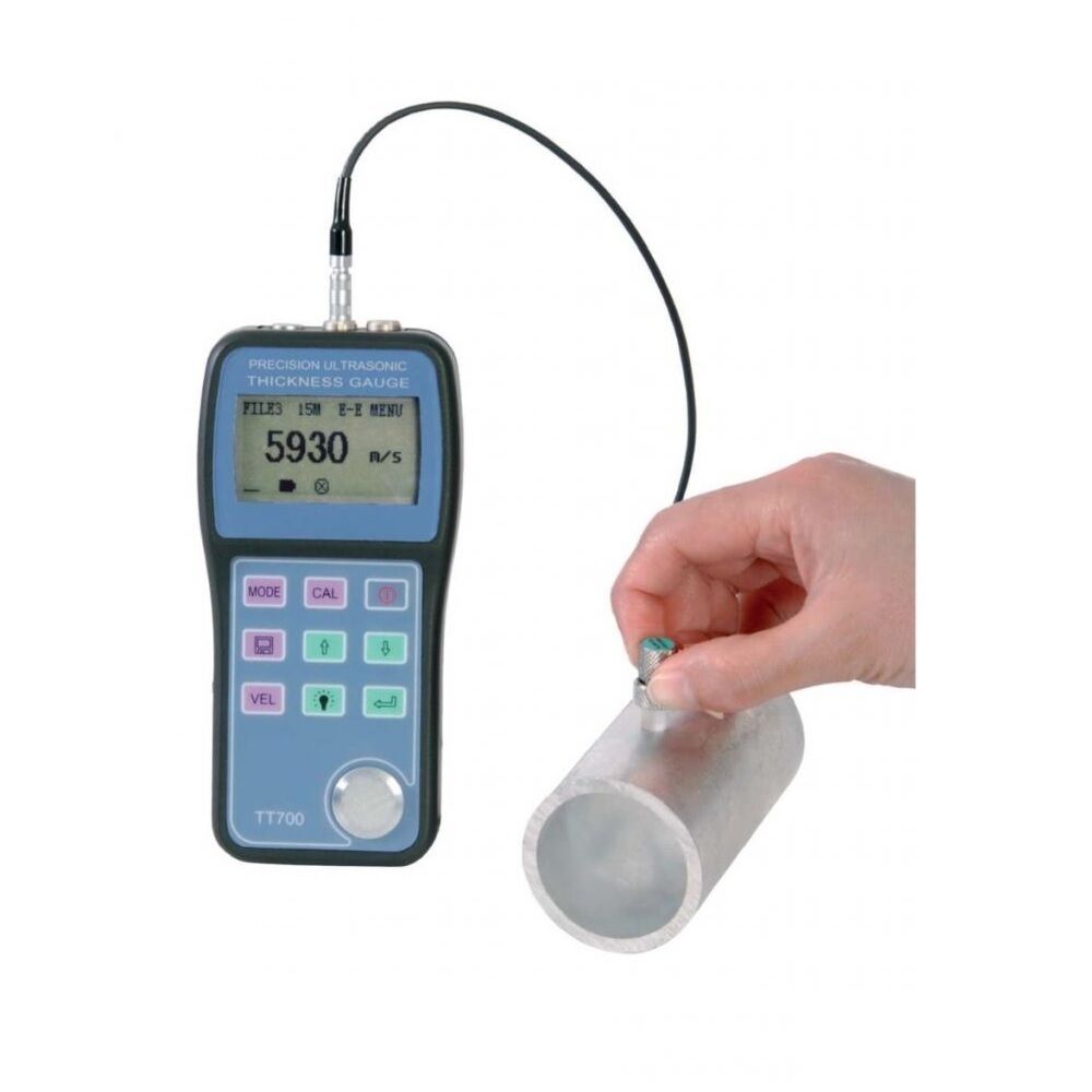 RUPAC 3040700 Dickenmessgerät Modell TT-2170 Ultraschall, Digitronic Plus Serie mit einem Messbereich von 0,15 - 20 mm und einer Auflösung von 0,01/0,001 mm