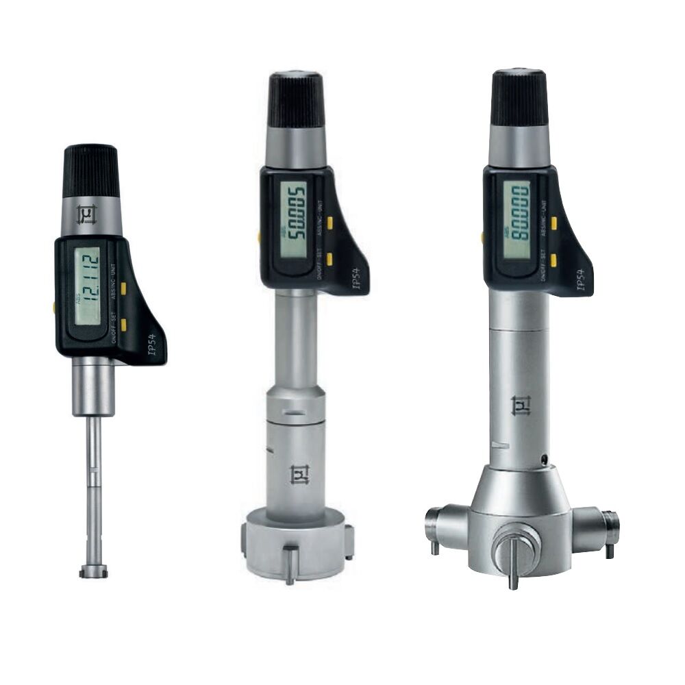 RUPAC C2453305 Digital 3-point thousandth internal micrometer Digitronic Series with measuring ranges of your choice