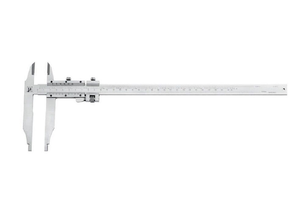 2320317 Rupac calibro a corsoio da officina con becchi lunghi Serie BluLine - Precisione ± 0,05 - Campo di misura 0-300mm - Risoluzione 0,02 - 1/1000”