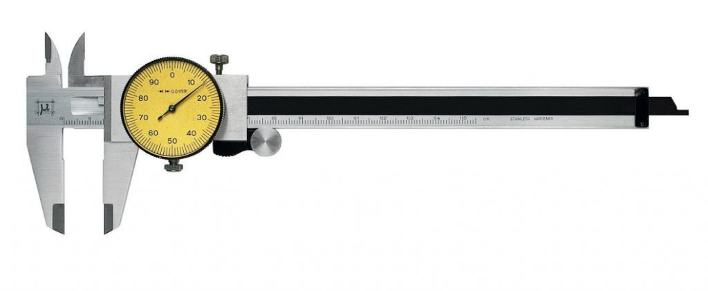 2301522 Dial gauge MicroMet Series, Cinquantisimal/Ventesimal, jaws for internal and external use with carbide coating -  Measuring range 0-150mm
