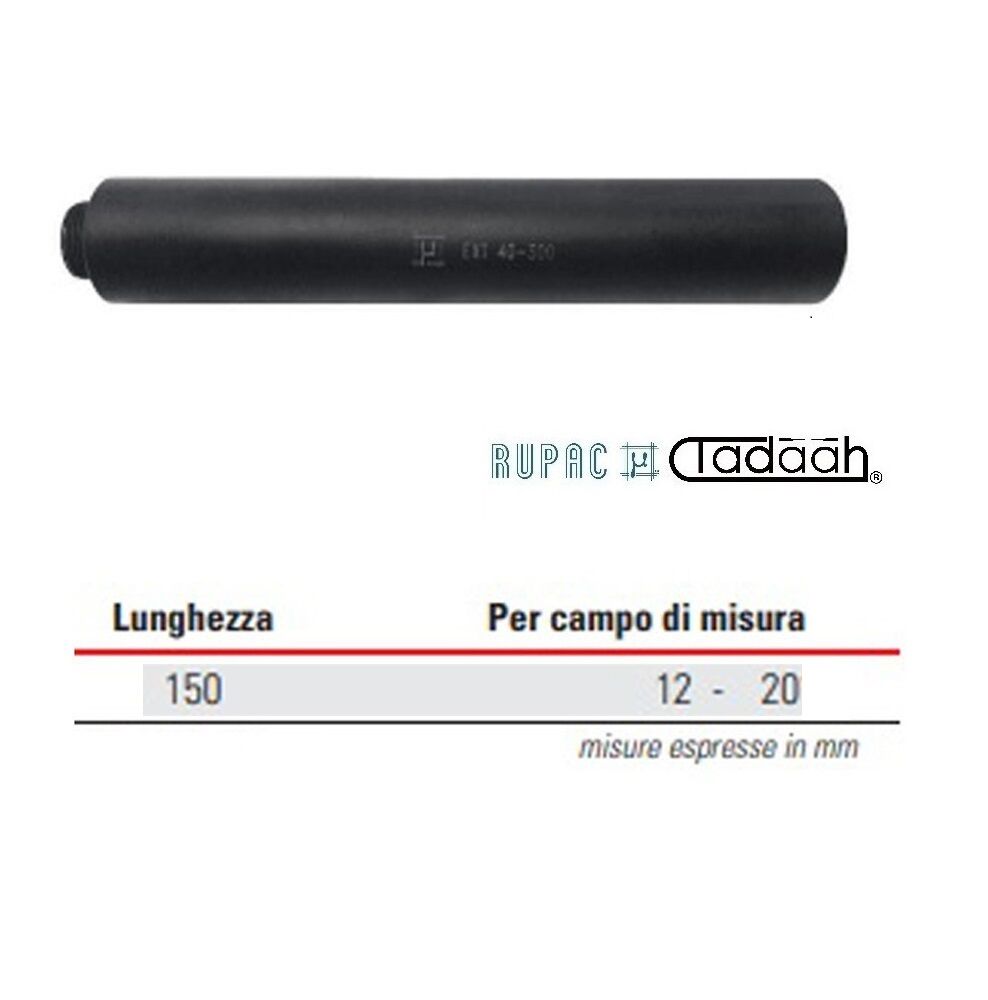 Extension for digital micrometers "Rapid" MicroMet series, length 150 mm for measuring range 12-20 mm