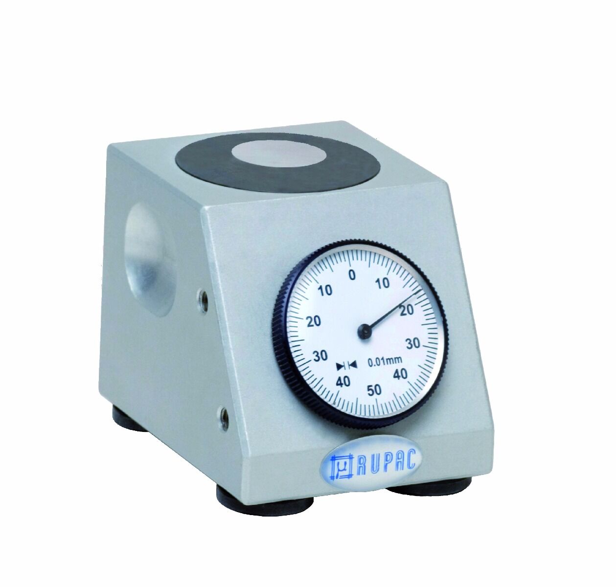 4400050 RUPAC Azzeratore con comparatore inclinato serie MicroMet Plus, modello R50C, H=50, contatto diametro 17mm