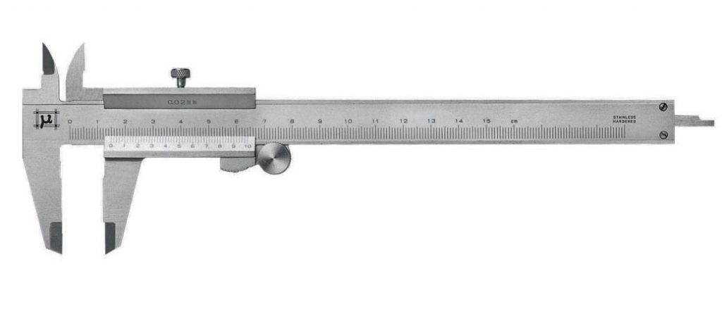 2311500 MicroMet Series screw-lock caliper - Measuring range 0-150mm - Resolution 0,02 - 1/1000” - Accuracy ± 0.03