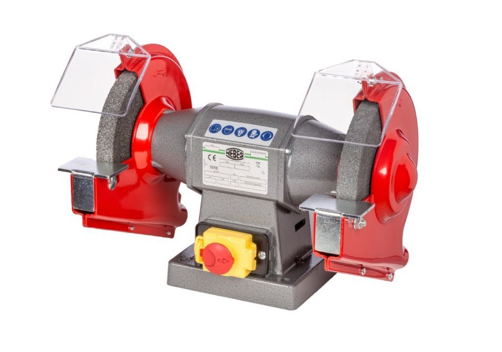 NEBES S-200M Smerigliatrice professionale Serie Special con motore ad induzione, 675W - Mole bilanciate 200x25x16/20 mm