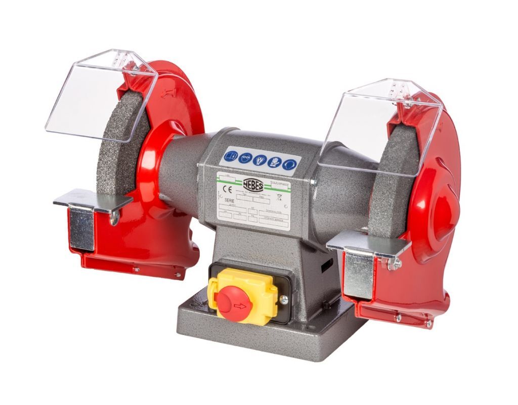 NEBES S-200T Professionelle Tischschleifmaschinen Speciale Line mit Drehstrom- und Induktionsmotor, 750 W - Schleifscheiben 200x25x16/20 mm