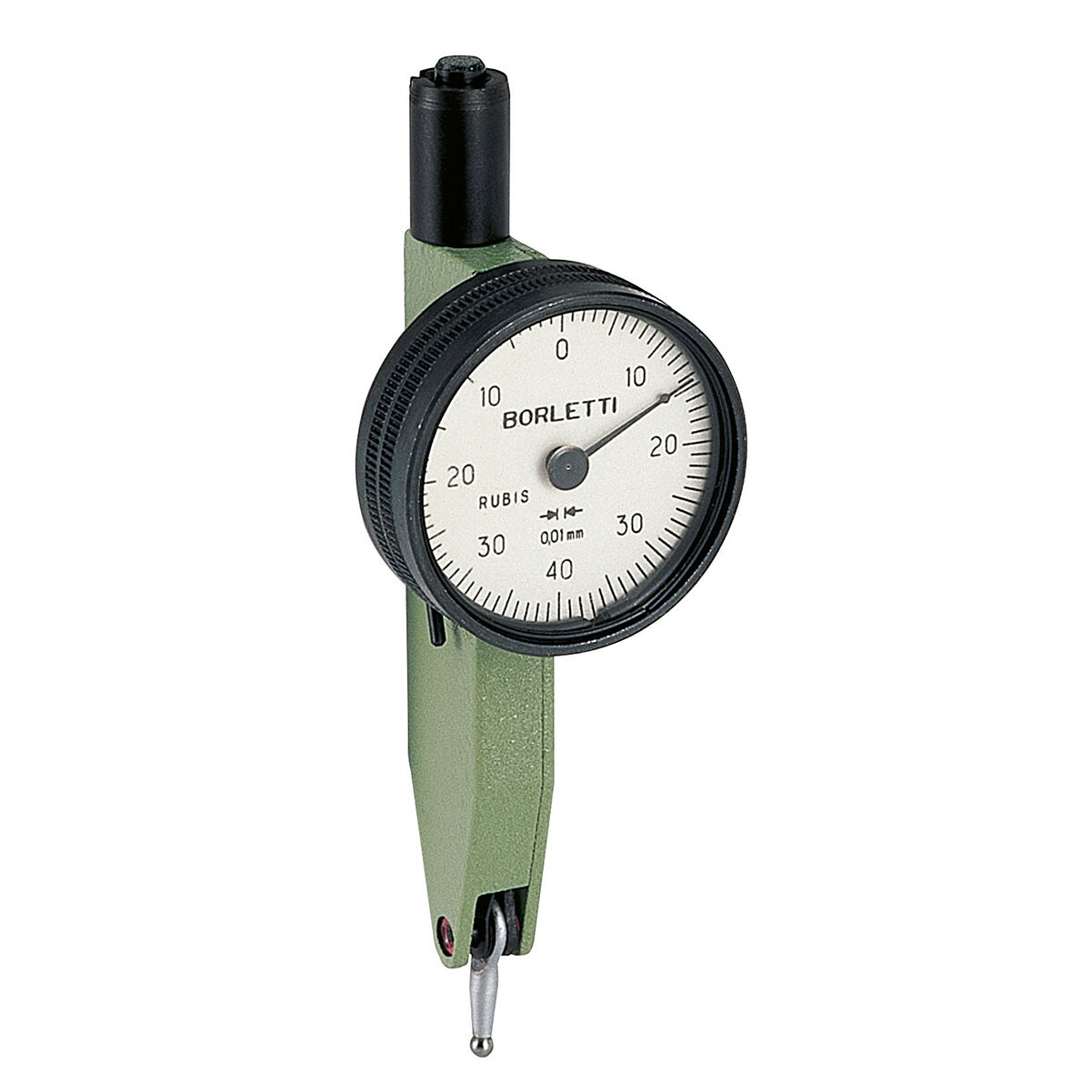 BORLETTI SC20/E Comparatore centesimale a quadrante a tasto orientabile , movimento con rubini, campo di misura 0.8mm, risoluzione 0.01mm
