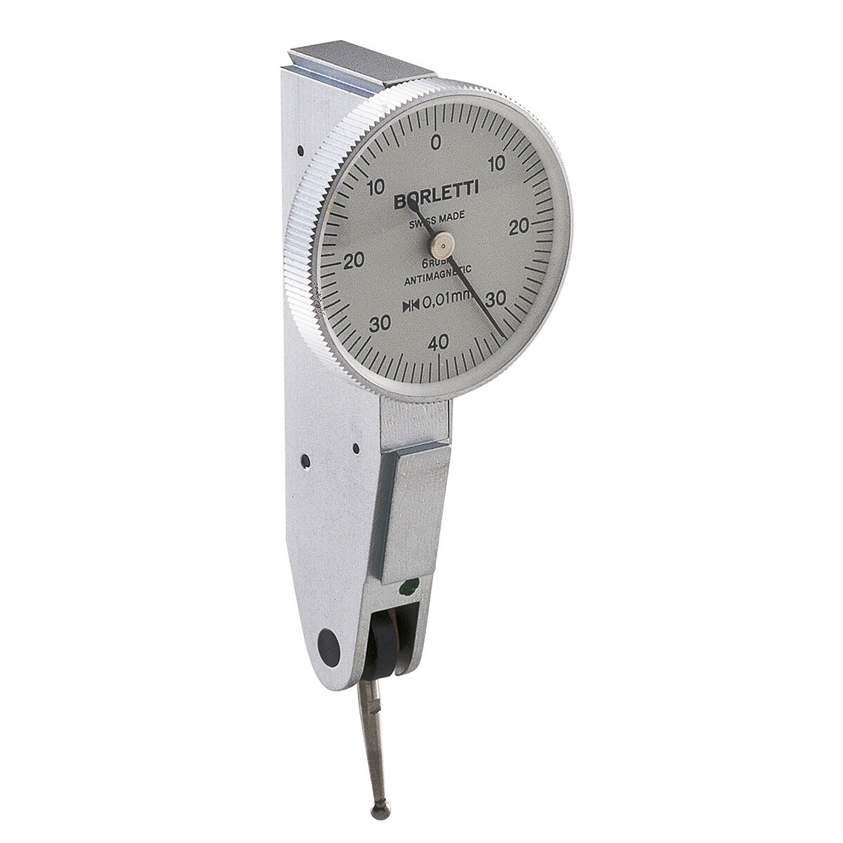 BORLETTI SC281 Comparatore centesimale a tasto orientabile, amagnetico Omnitast extra preciso, campo di misura 0.8mm, risoluzione 0.01mm