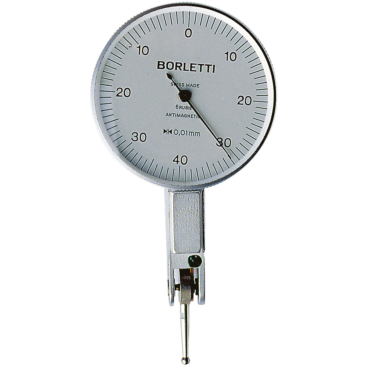 BORLETTI SC381 Comparatore centesimale a tasto orientabile, amagnetico Omnitast extra preciso, campo di misura 0.8mm, risoluzione 0.01mm