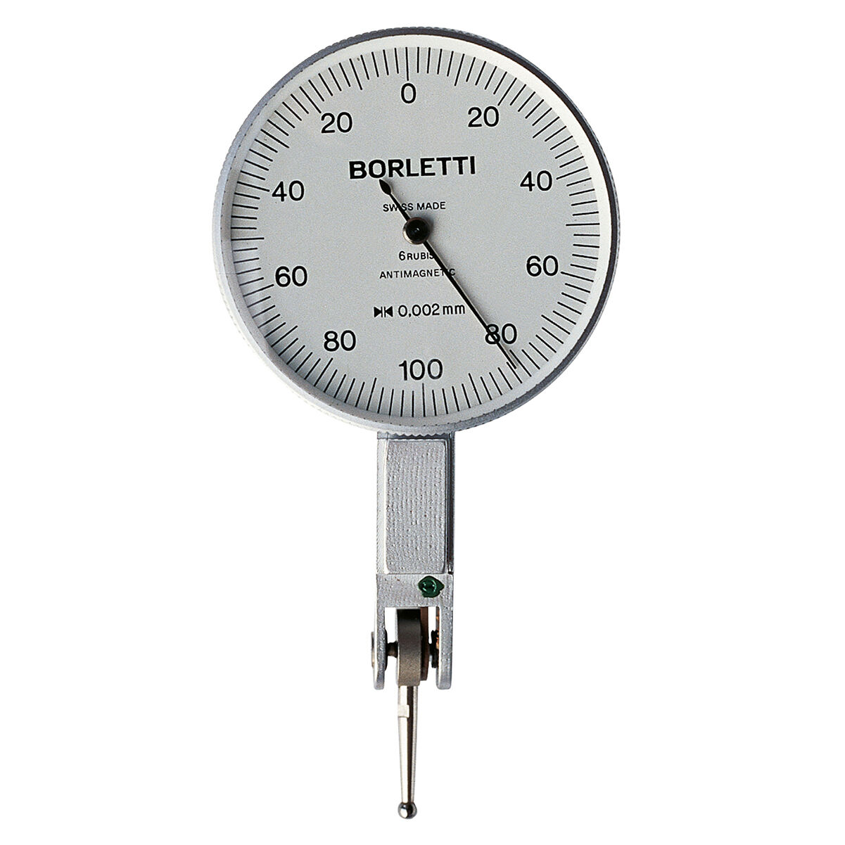 BORLETTI SC382 Hebel-Messuhr, nichtmagnetisch Omnitast extrapräzise, Messbereich 0,2 mm, Auflösung 0,002 mm