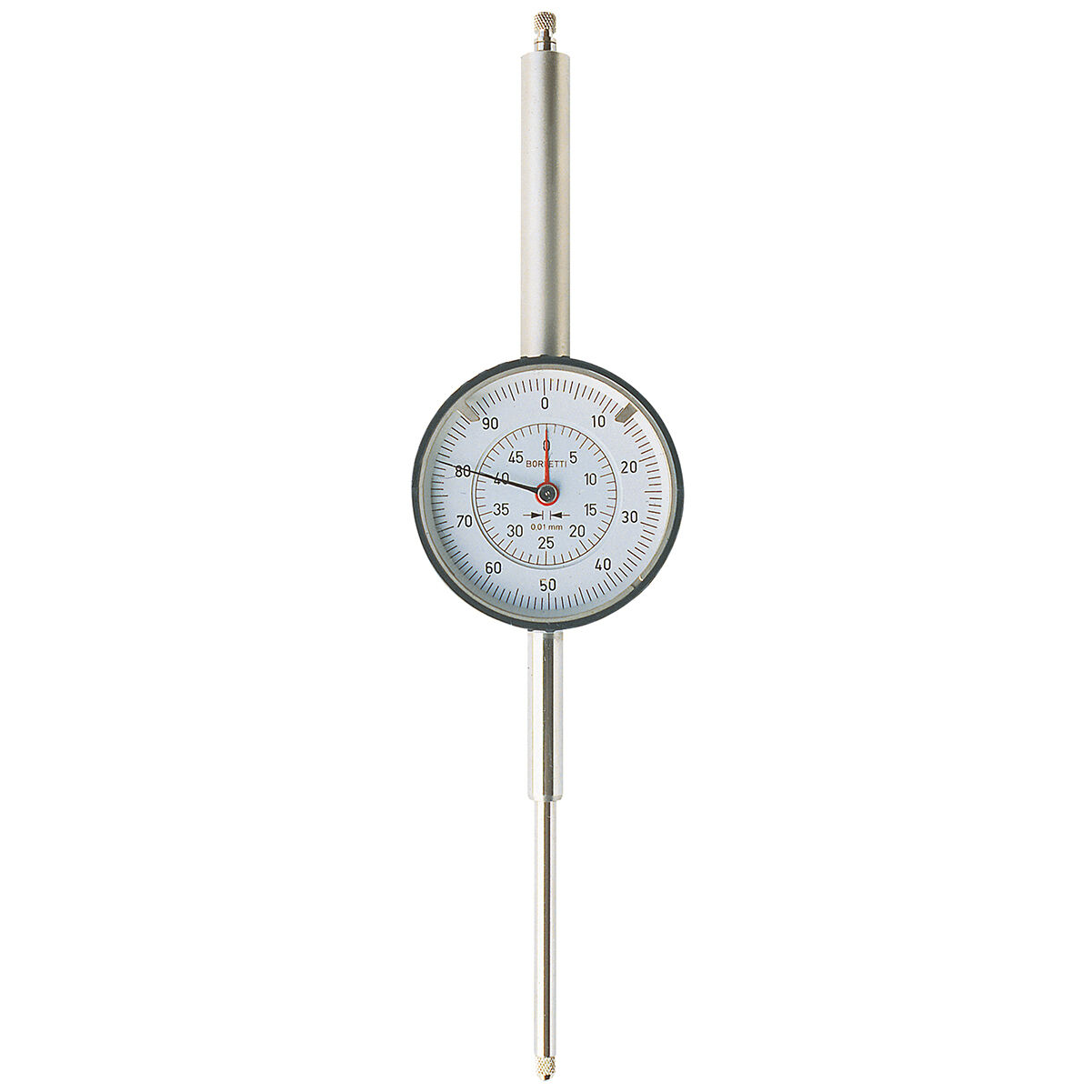 BORLETTI SC50S Comparatore centesimale a quadrante corsa lunga amagnetico analogico con campo di misura 50mm, risoluzione 0.01mm