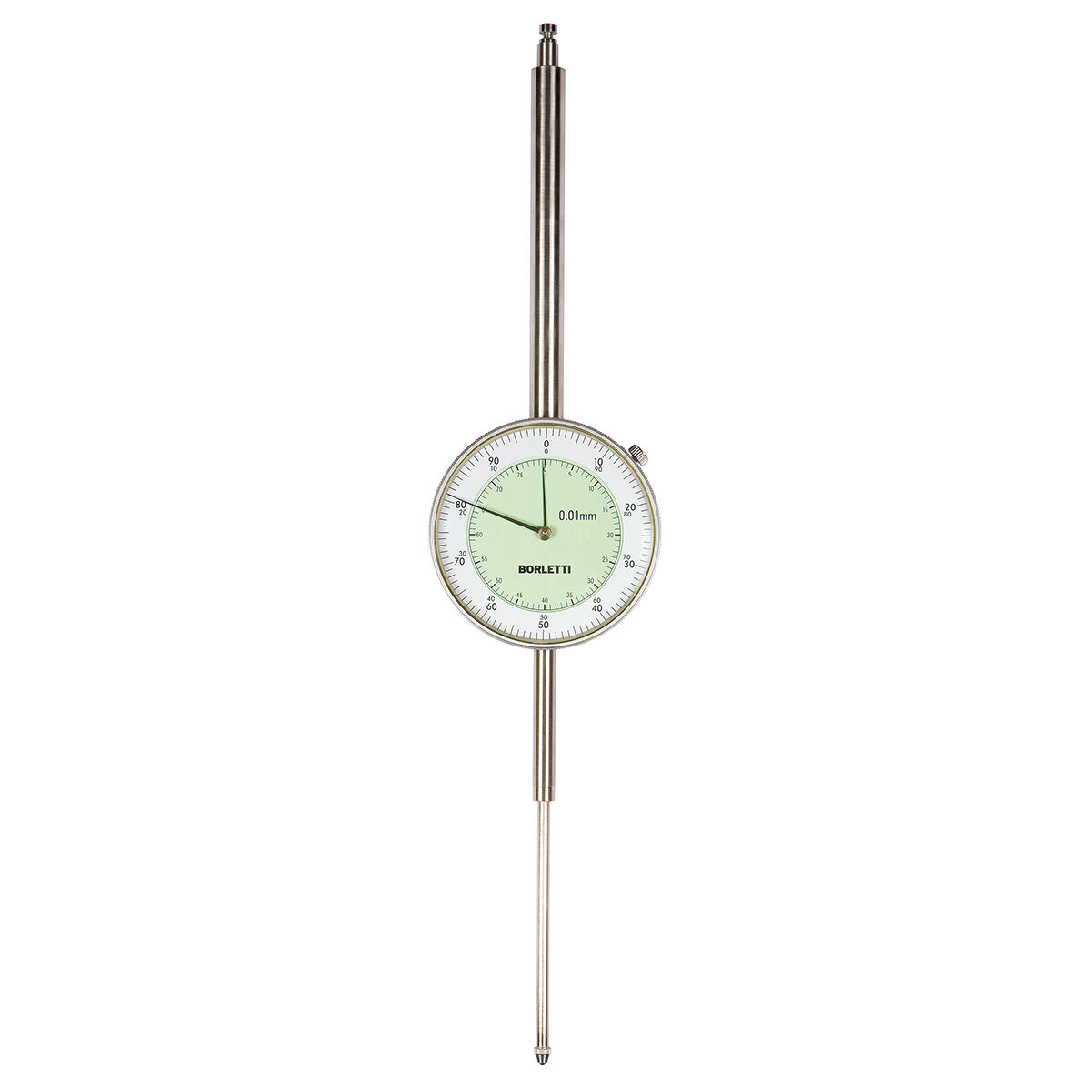 BORLETTI SC80/80S Analogue non-magnetic long-stroke dial comparator with a measuring range of 80 mm and a resolution of 0.01 mm