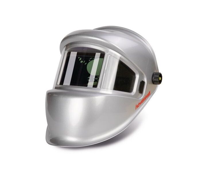 SCHWEISSKRAFT 1654060 Casco automatico per la saldatura MIG-MAC, TIG e smerigliatura, uso professionale, visiera autoscurante campo visivo 180°