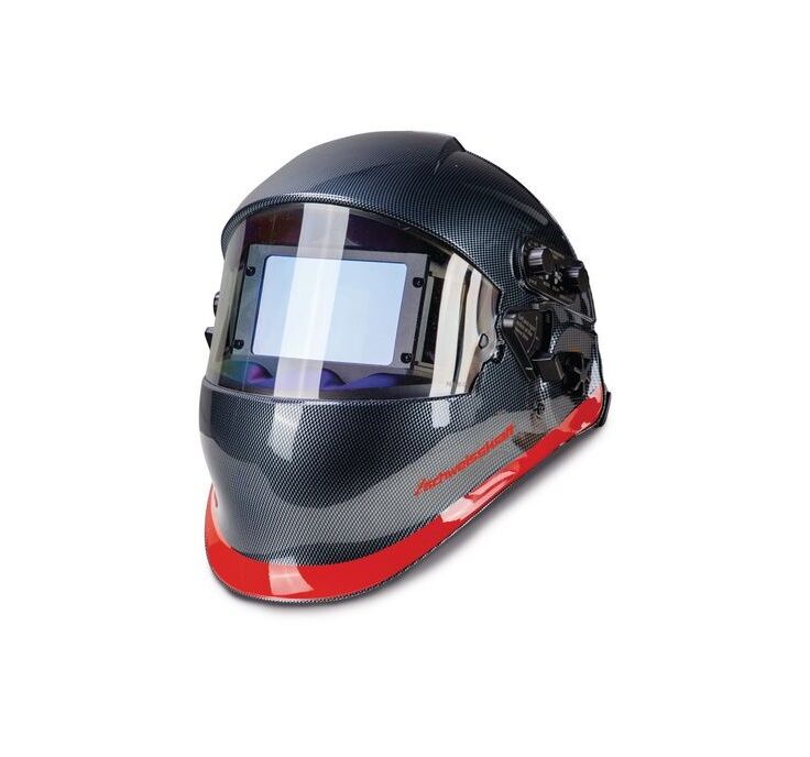 SCHWEISSKRAFT 1654100 Casco di protezione per saldatura MIG-MAC, TIG e smerigliatura, adatta ad uso professionale, visiera autoscurante