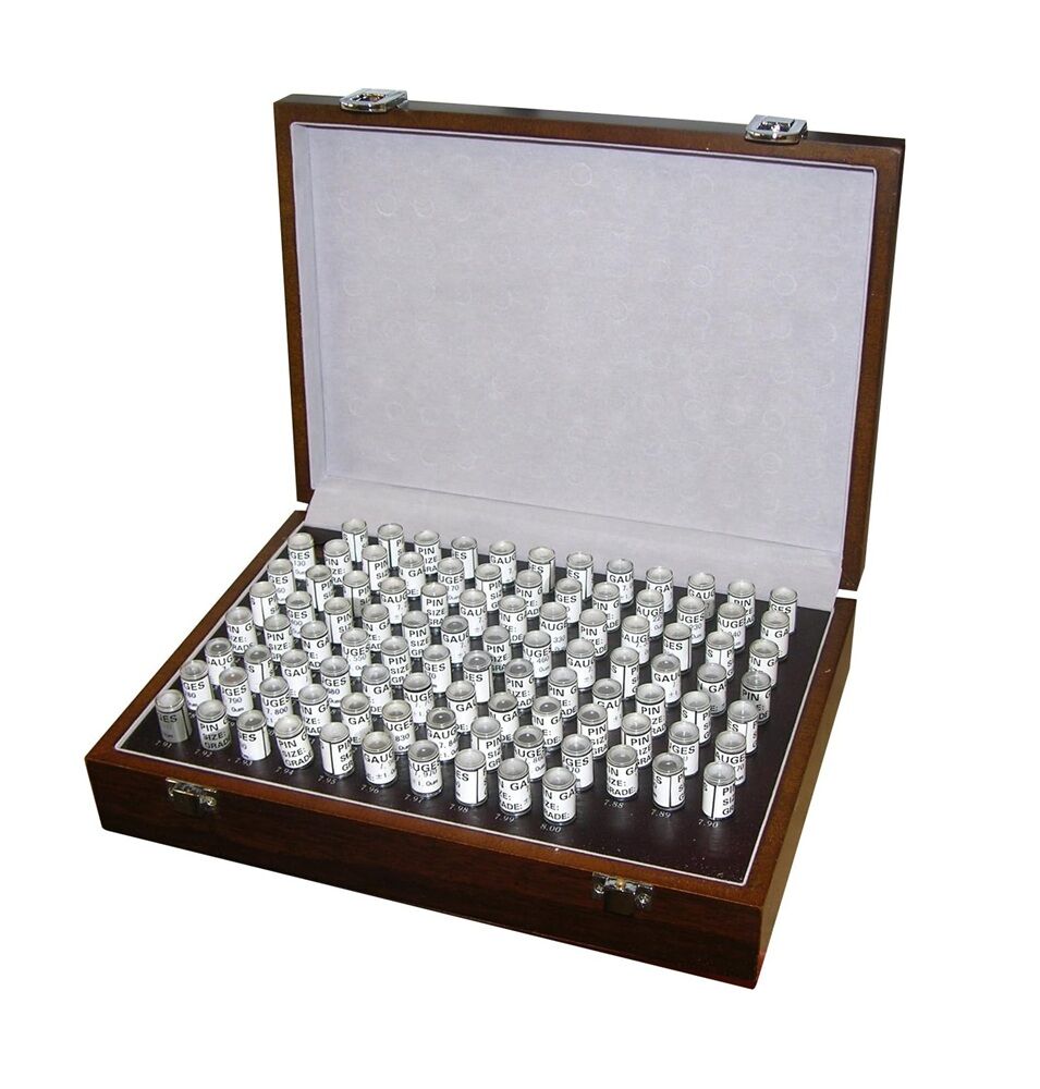 VOGEL 006.762 Set of calibrated pins made of hardened steel, tolerance 0.002 mm, length 50 mm, sizes from 16.0 to 20 mm