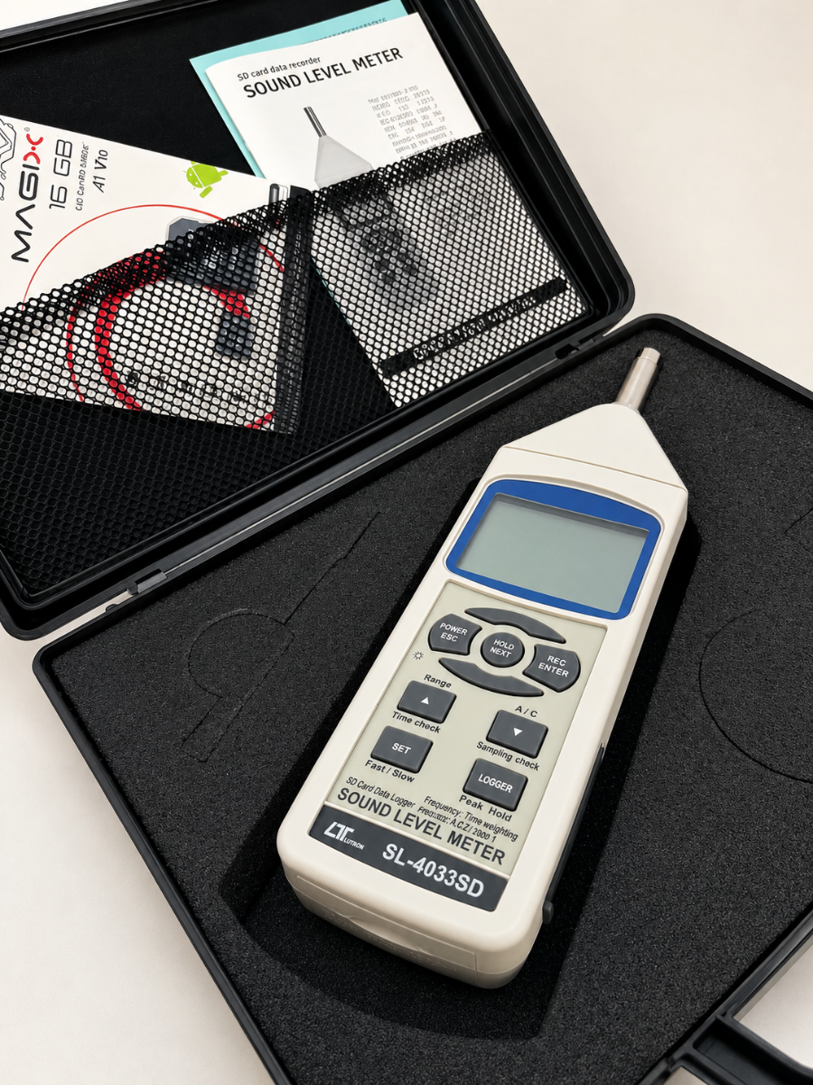 VOGEL 980.601 Sound level meters class I (A+C) with SD card