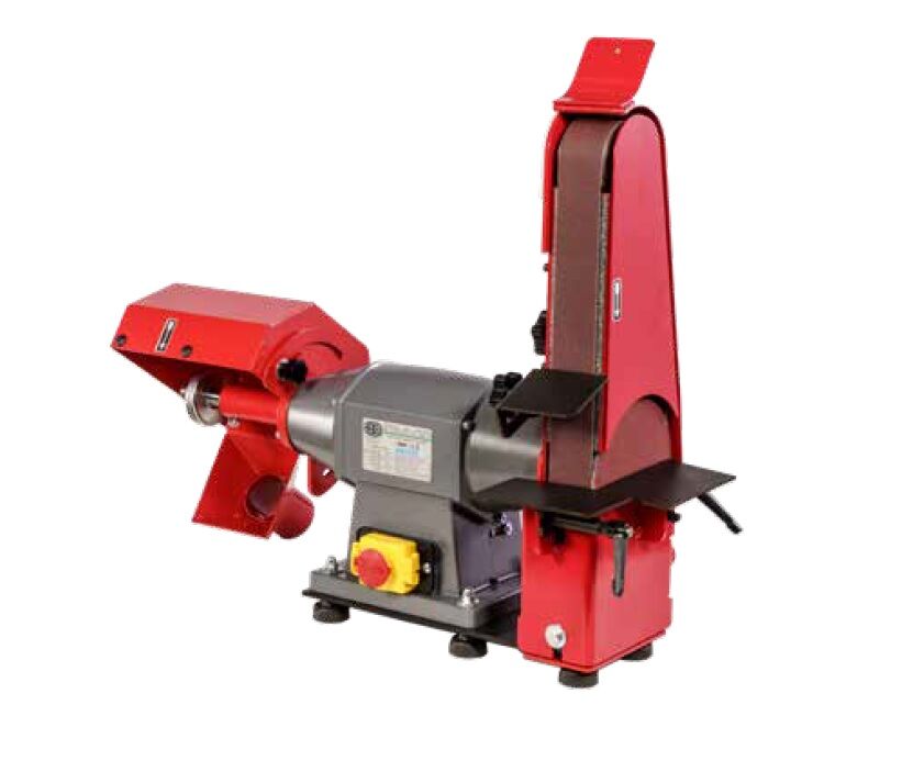 NEBES SL1-P TF Tisch-Bandschleifer kombiniert mit einer Poliermaschine, 400V Drehstrom-Induktionsmotor - Band 1000x50mm und Bürste 200x25x20mm