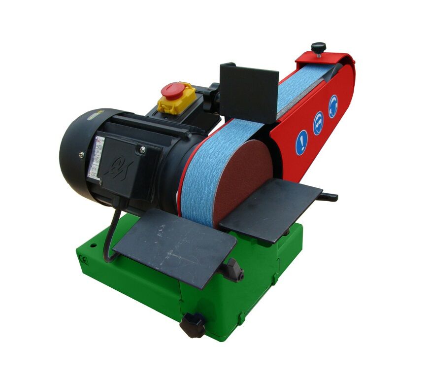 NEBES SL-1 Benchtop belt sander for light finishing work on metal, iron, wood, plastic and fibreglass, 220V single-phase induction motor - Belt 1000x50mm