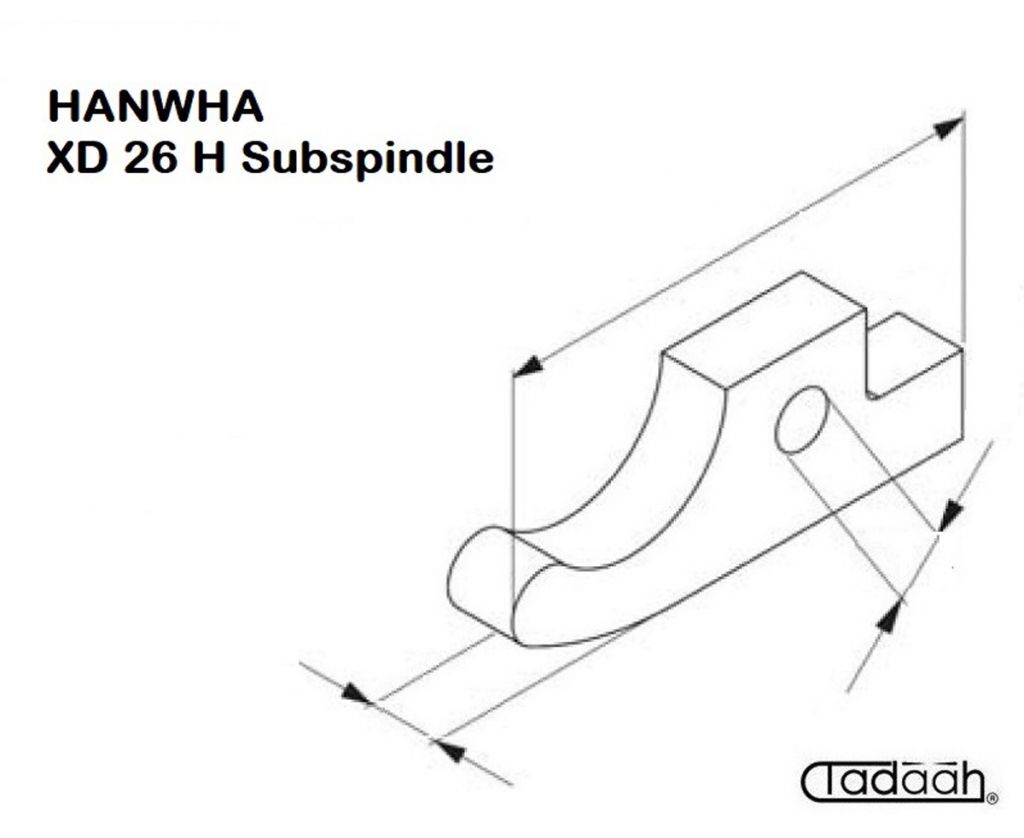 SM-02026-001 Chuck lever suitable for single-spindle lathe HANWHA - XD 26 H Mainspindle